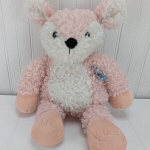 Manhattan Toy Co Curly Q Deer Plush 16" Stuffed Animal 2020 Peach New with Tags